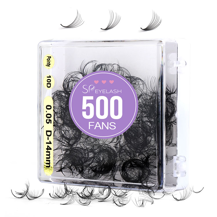 10d 500 Fan Lashes