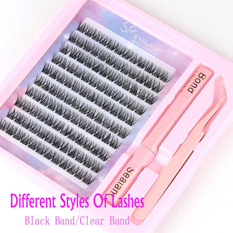Wat is het verschil tussen de handgemaakte cluster Lash Natural Look?