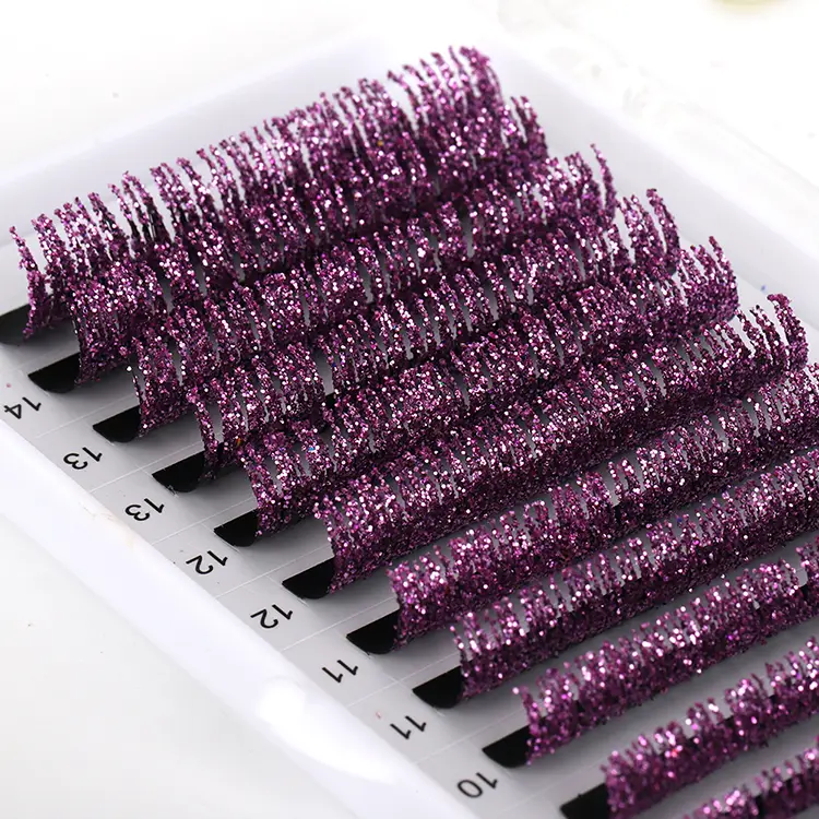 Waarom zou je Purple Glitter Lashes Extension proberen?