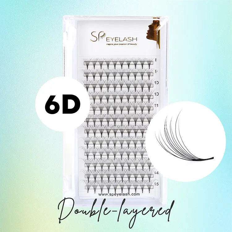 Dubbele laag camellia 8d promade fans