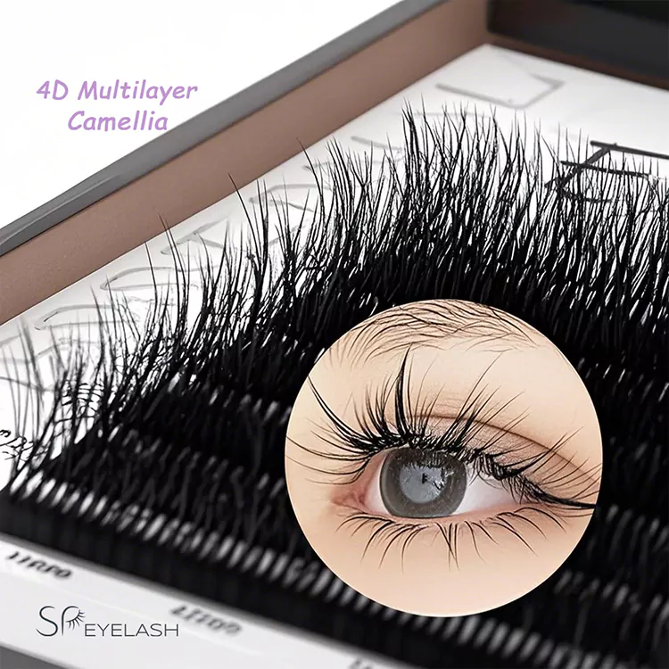Donzige fluwelen Camellia Lash