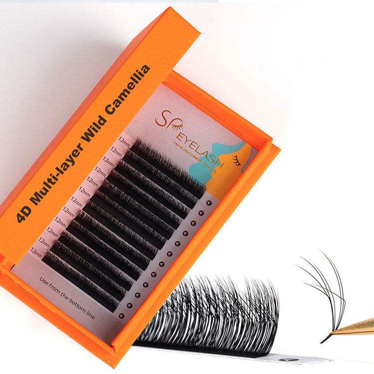 Multi-layer 4D Fluffy Camellia Pieky Lashes Extensions